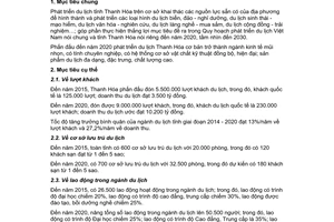 Kế hoạch 45/KH-UBND 2014 phát triển du lịch Thanh Hóa đến 2020 Chương trình hành động quốc gia du lịch