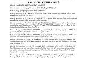 Quyết định 11/2014/QĐ-UBND điều kiện giết mổ kinh doanh vận chuyển sản phẩm động vật Thái Nguyên