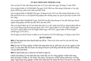 Quyết định 409/QĐ-UBND năm 2014 phê duyệt Đề án phát triển chăn nuôi bò sữa Hà Nam đến 2015