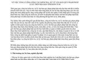 Chỉ thị 02/2014/CT-UBND kiểm tra xử lý văn bản pháp luật Kon Tum