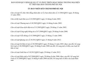 Quyết định 19/2014/QĐ-UBND quản lý phát triển hoạt động thương mại điện tử thành phố Hà Nội