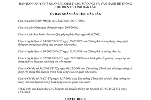 Quyết định 08/2014/QĐ-UBND Quy chế quản lý khai thác sử dụng vận hành hệ thống thư điện tử Đắk Lắk