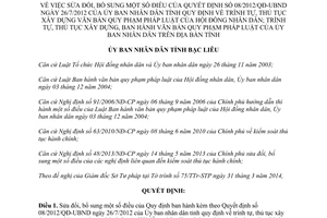 Quyết định 04/2014/QĐ-UBND sửa đổi 08/2012/QĐ-UBND thủ tục xây dựng văn bản quy phạm Bạc Liêu