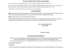 Quyết định 1404/QĐ-UBND 2014 tái cơ cấu phát triển bền vững Thanh Hóa