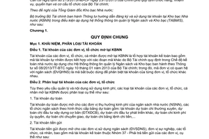 Thông tư 61/2014/TT-BTC hướng dẫn đăng ký sử dụng tài khoản tại Kho bạc Nhà nước