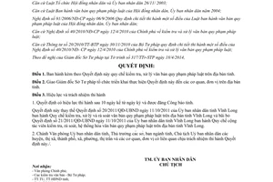 Quyết định 09/2014/QĐ-UBND kiểm tra xử lý văn bản quy phạm pháp luật Vĩnh Long