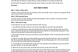 Thông tư 25/2014/TT-BTNMT bản đồ địa chính