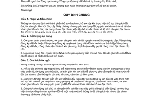 Thông tư 24/2014/TT-BTNMT hồ sơ địa chính