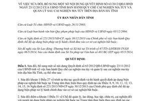 Quyết định 22/2014/QĐ-UBND sửa đổi 63/2012/QĐ-UBND Quy chế quản lý trước sau cai nghiện ma túy