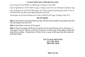 Quyết định 1518/QĐ-UBND 2014 bình chọn sản phẩm công nghiệp nông thôn tiêu biểu Quảng Nam