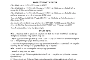 Quyết định 1079/QĐ-BTC năm 2014 bình ổn giá sữa cho trẻ dưới 06 tuổi Bộ Tài chính