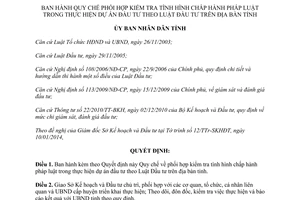 Quyết định 09/2014/QĐ-UBND chấp hành pháp luật dự án đầu tư theo Luật Đầu tư Đắk Lắk