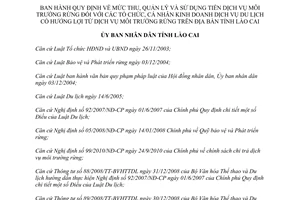 Quyết định 15/2014/QĐ-UBND tiền dịch vụ môi trường rừng kinh doanh dịch vụ hưởng lợi từ rừng Lào Cai