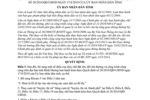 Quyết định 19/2014/QĐ-UBND sửa đổi Quy chế đặt đổi tên đường công trình công cộng Bình Dương