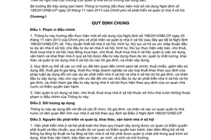 Thông tư 08/2014/TT-BXD hướng dẫn 188/2013/NĐ-CP phát triển quản lý nhà ở xã hội