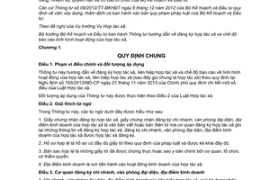 Thông tư 03/2014/TT-BKHĐT hướng dẫn đăng ký hợp tác xã báo cáo tình hình hoạt động của hợp tác xã