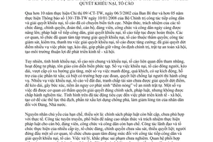 Chỉ thị 35-CT/TW 2014 tăng cường lãnh đạo của Đảng tiếp công dân giải quyết khiếu nại tố cáo Bộ Chính trị