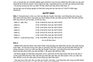 Quyết định 1675/QĐ-UBND 2014 khu vực cấm neo đậu tàu khai thác nuôi thủy sản Bình Định