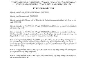 Quyết định 12/2014/QĐ-UBND điều chỉnh chi phí nhân công máy thi công trong bộ đơn giá Đắc Lắk