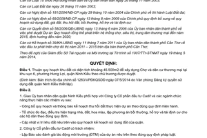 Quyết định 1486/QĐ-UBND 2014 quy hoạch đất xây dựng Chợ dân cư thương mại Ninh Kiều Cần Thơ