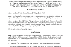 Quyết định 820/QĐ-TTg 2014 người di cư tự do kết hôn không giá thú Việt Nam Lào