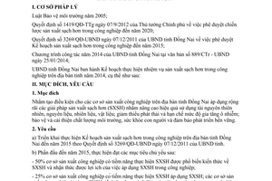 Kế hoạch 4646/KH-UBND năm 2014 thực hiện nhiệm vụ sản xuất sạch hơn trong công nghiệp trên địa bàn tỉnh Đồng Nai năm 2014