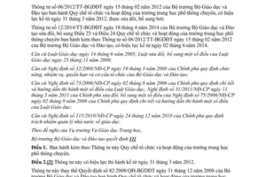 Văn bản hợp nhất 20/VBHN-BGDĐT 2014 hợp nhất Quy chế tổ chức hoạt động trường phổ thông chuyên