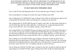 Quyết định 07/2014/QĐ-UBND định mức quản lý phương tiện đi lại cơ quan nhà nước Đồng Tháp