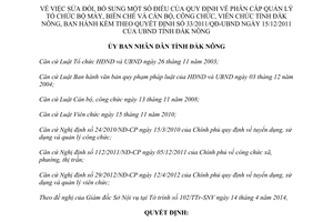 Quyết định 08/2014/QĐ-UBND phân cấp quản lý tổ chức bộ máy cán bộ công chức viên chức Đắk Nông