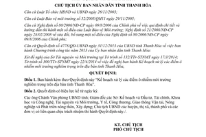 Quyết định 1448/QĐ-UBND 2014 Kế hoạch xử lý ô nhiễm môi trường nghiêm trọng Thanh Hóa