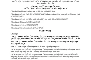 Nghị quyết 759/2014/UBTVQH13 tiếp công dân của cơ quan thuộc Quốc hội Hội đồng nhân dân và đại biểu