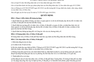 Quyết định 264/2014/QĐ-UBND quản lý chi trả phụ cấp thù lao nhân viên y tế thôn tổ dân phố Bắc Giang