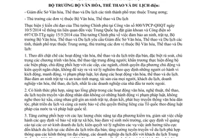 Công điện 1538/CĐ-BVHTTDL năm 2014 đảm bảo an ninh trật tự của  Bộ Văn hóa Thể thao Du lịch