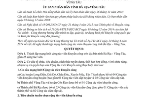 Quyết định 23/2014/QĐ-UBND thành lập mạng lưới cộng tác viên khuyến công Bà Rịa Vũng Tàu