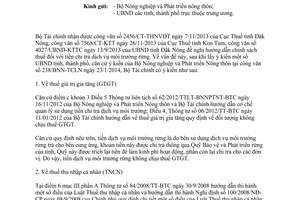 Công văn 5854/BTC-TCT 2014 chính sách thuế tiền chi trả dịch vụ môi trường rừng