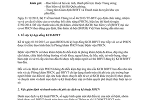 Công văn 1670/BHXH-CSYT 2014 khám chữa bệnh Bảo hiểm y tế cơ sở phục hồi chức năng Bảo hiểm xã hội