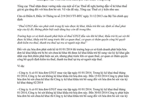 Công văn 1818/TCT-KK 2014 vướng mắc kê khai thuế giá trị gia tăng hóa đơn bỏ sót