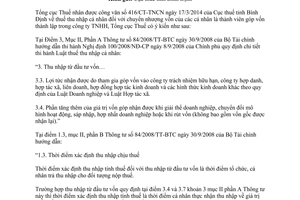Công văn 1905/TCT-TNCN 2014 chính sách thuế thu nhập cá nhân chuyển nhượng vốn công ty TNHH