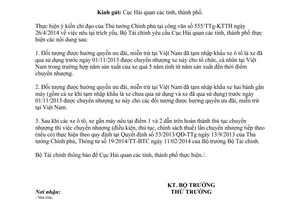 Công văn 6862/BTC-TCHQ 2014 xử lý xe ô tô gắn máy ưu đãi miễn trừ tạm nhập khẩu trước 01/11/2013