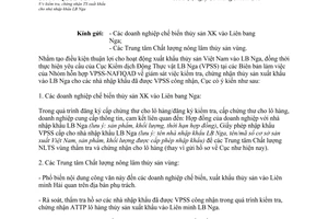 Công văn 904/QLCL-CL1 năm 2014 kiểm tra chứng nhận thủy sản xuất khẩu cho nhà nhập khẩu Nga