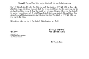 Công văn 650/QLTT-KSCLHH 2014 kiểm tra xử lý sản phẩm sữa cho trẻ dưới 06 tuổi