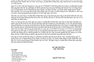 Công văn 1097/BXD-VLXD 2014 gia hạn xuất khẩu cát nhiễm mặn