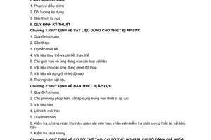 Quy chuẩn kỹ thuật quốc gia QCVN 71:2014/BGTVT về Vật liệu và hàn thiết bị áp lực trong giao thông vận tải