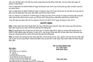 Quyết định 23/2014/QĐ-UBND công bố niêm yết kiểm soát thủ tục hành chính Đồng Nai