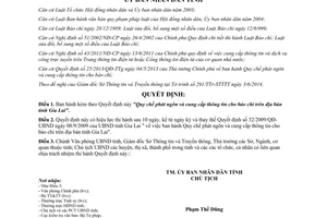 Quyết định 09/2014/QĐ-UBND Quy chế phát ngôn cung cấp thông tin báo chí Gia Lai