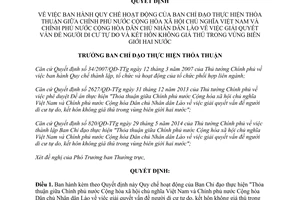 Quyết định 40/QĐ-BCĐTHTT 2014 người di cư tự do kết hôn không giá thú vùng biên giới Việt Nam Lào