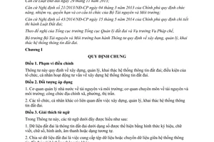 Thông tư 34/2014/TT-BTNMT xây dựng quản lý khai thác hệ thống thông tin đất đai