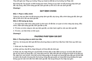 Thông tư 36/2014/TT-BTNMT phương pháp định giá đất xây dựng điều chỉnh bảng giá đất