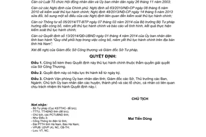 Quyết định 646/QĐ-UBND 2014 công bố thủ tục hành chính Sở Công Thương Hà Nam