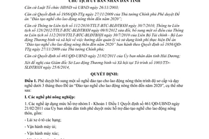 Quyết định 1692/QĐ-UBND năm 2014 phê duyệt bổ sung nghề đào tạo lao động nông thôn Hải Dương